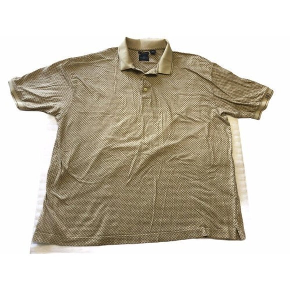 Dockers Golf Mens XXL Tan Polo Short Sleeved Shirt